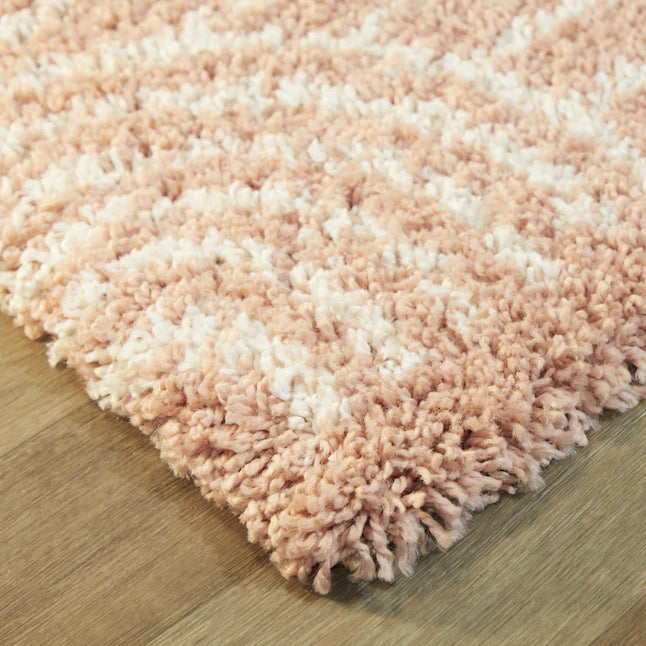 4 x 6 Pink Indoor Abstract Area Rug