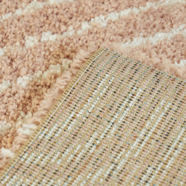 4 x 6 Pink Indoor Abstract Area Rug