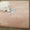 4 x 6 Pink Indoor Abstract Area Rug
