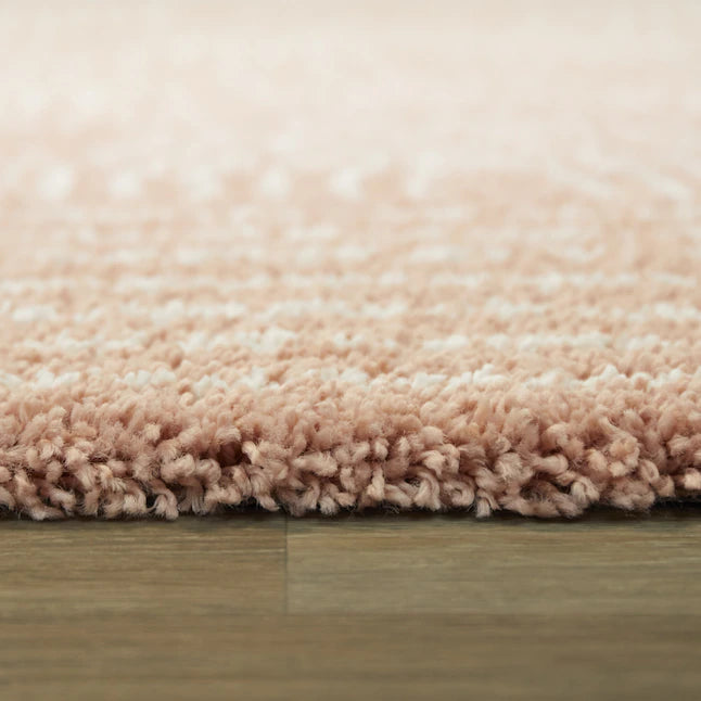 4 x 6 Pink Indoor Abstract Area Rug