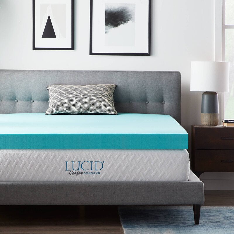 4" Gel Memory Foam Mattress Topper - King (#K3417)