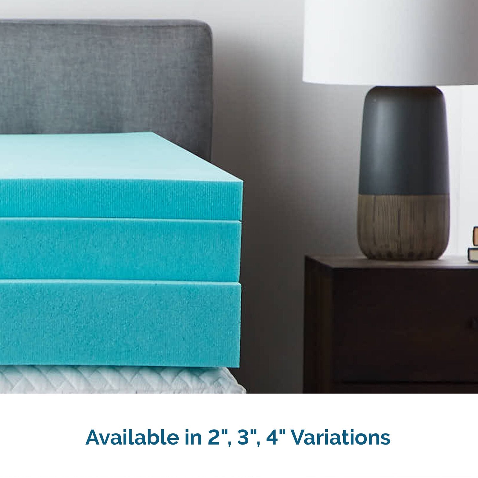 4" Gel Memory Foam Mattress Topper K6913