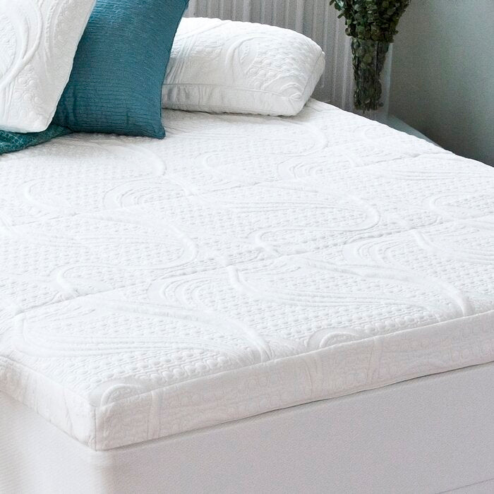 4" Memory Foam Green Tea Infused Mattress Topper - Twin (#K1873)