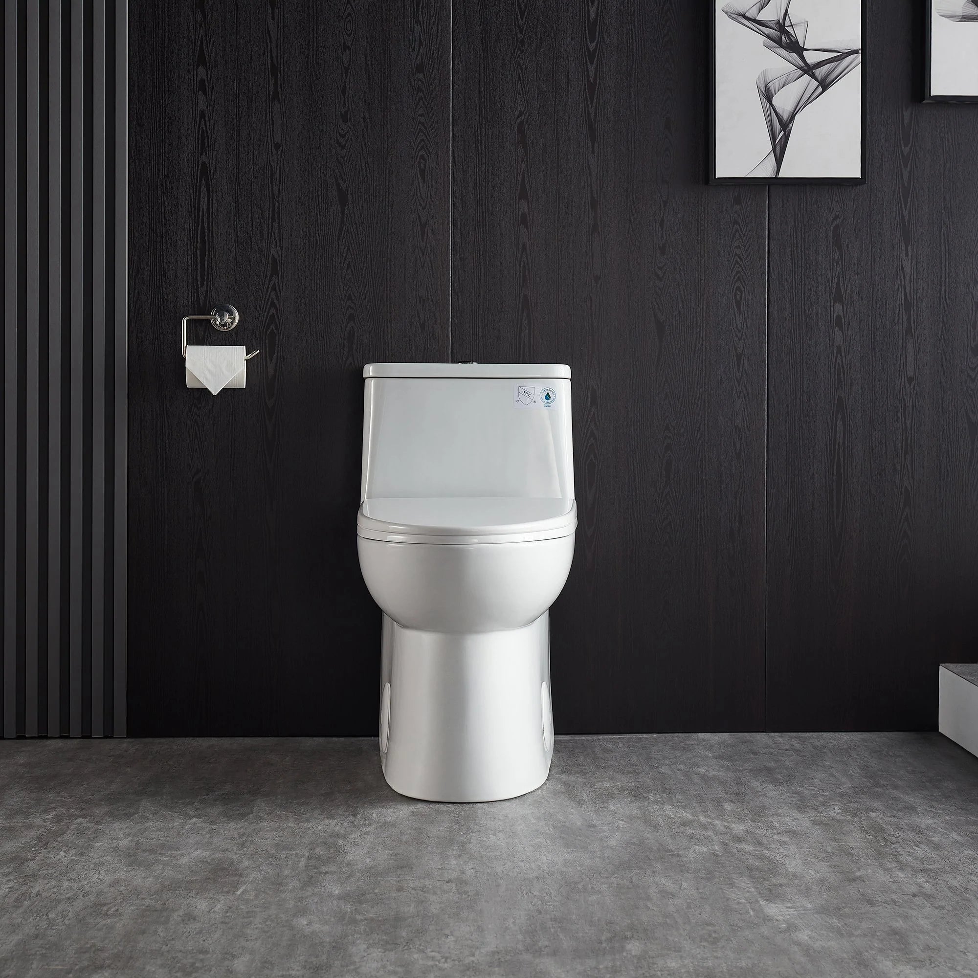 DeerValley Dual-Flush Elongated One-Piece Full-Size Toilet (Seat Included)