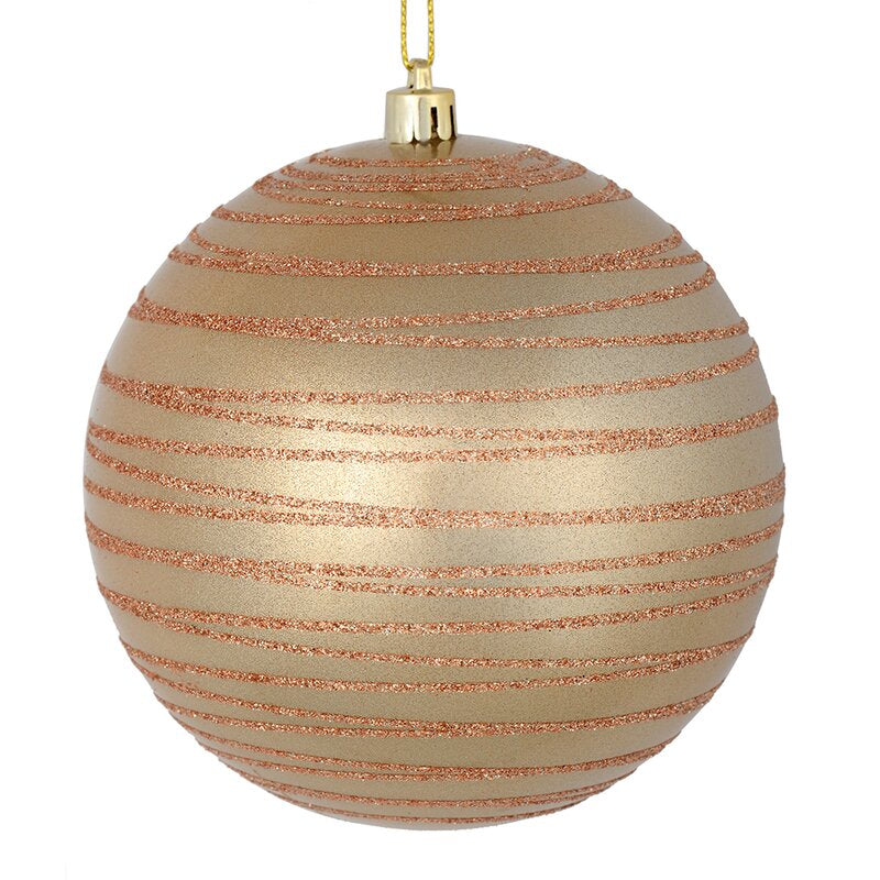 4 Piece Candy Glitter Ball Ornament (Set of 4) B81-VS251