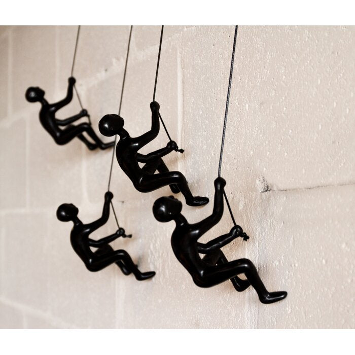 4 Piece Climbing Man Wall Decor Set (#K1196)