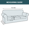 4 Piece Modern Velvet Plush High Stretch Strap Cover for 3 Box Cushion Sofa Slipcover B42-HS201