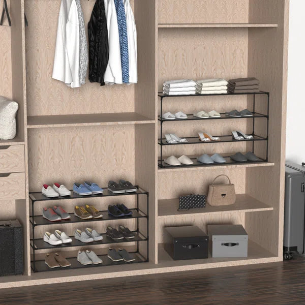 4 Tier 40 Pair Shoe Rack (Set of 2)