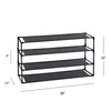 4 Tier 40 Pair Shoe Rack (Set of 2)