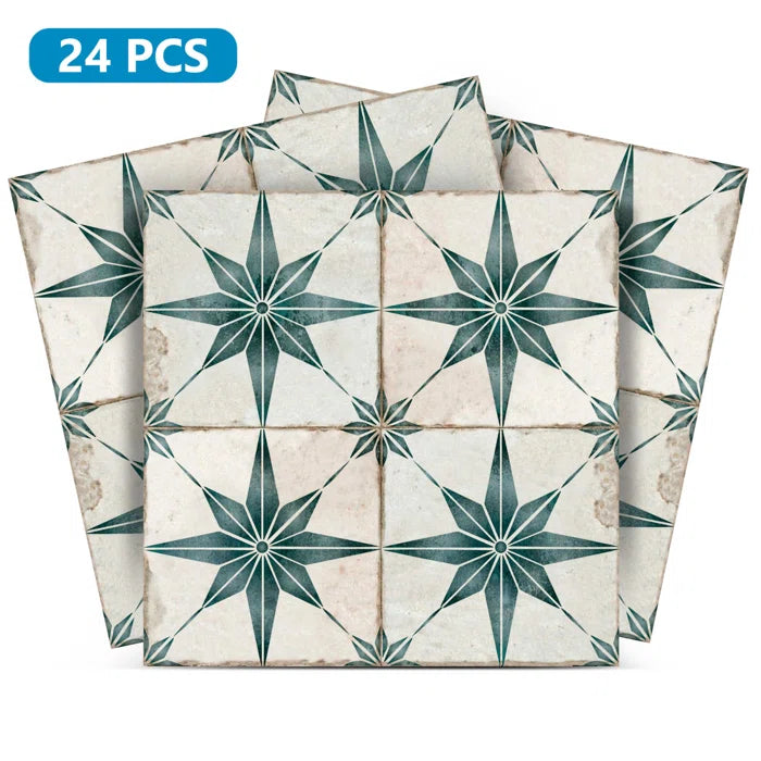 4" x 4" Vinyl Peel & Stick Mosaic Tile (Set of 24)