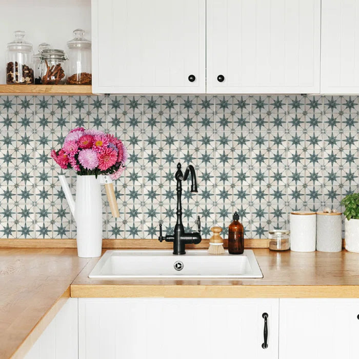 4" x 4" Vinyl Peel & Stick Mosaic Tile (Set of 24)