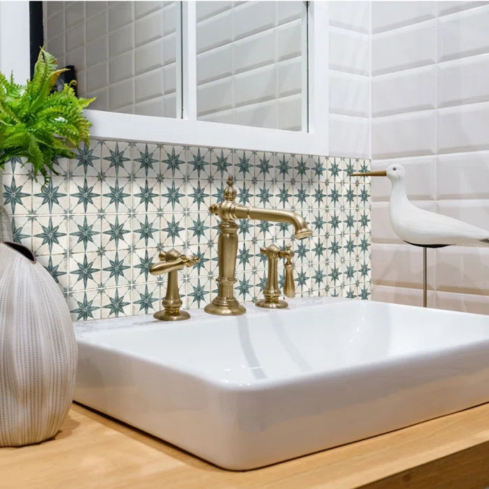 4" x 4" Vinyl Peel & Stick Mosaic Tile (Set of 24)