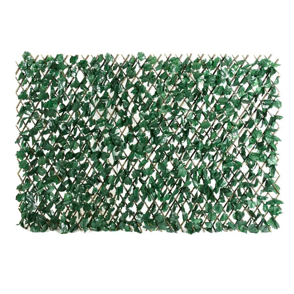 4 ft. H x 10 ft. W Single Side Expandable Faux Artificial Ivy Fencing (Set of 2)