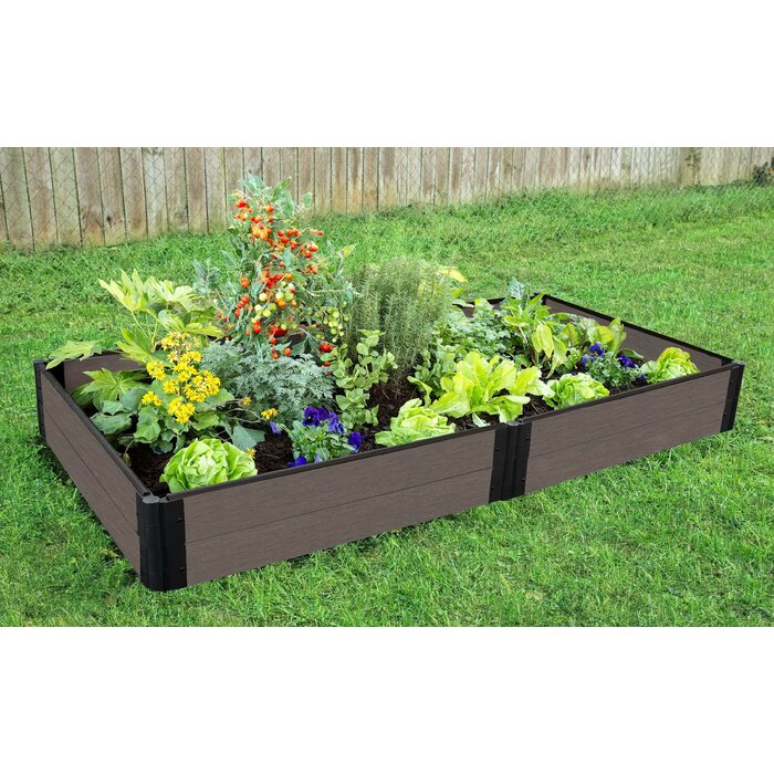 4 ft x 8 ft Composite Raised Garden Bed
