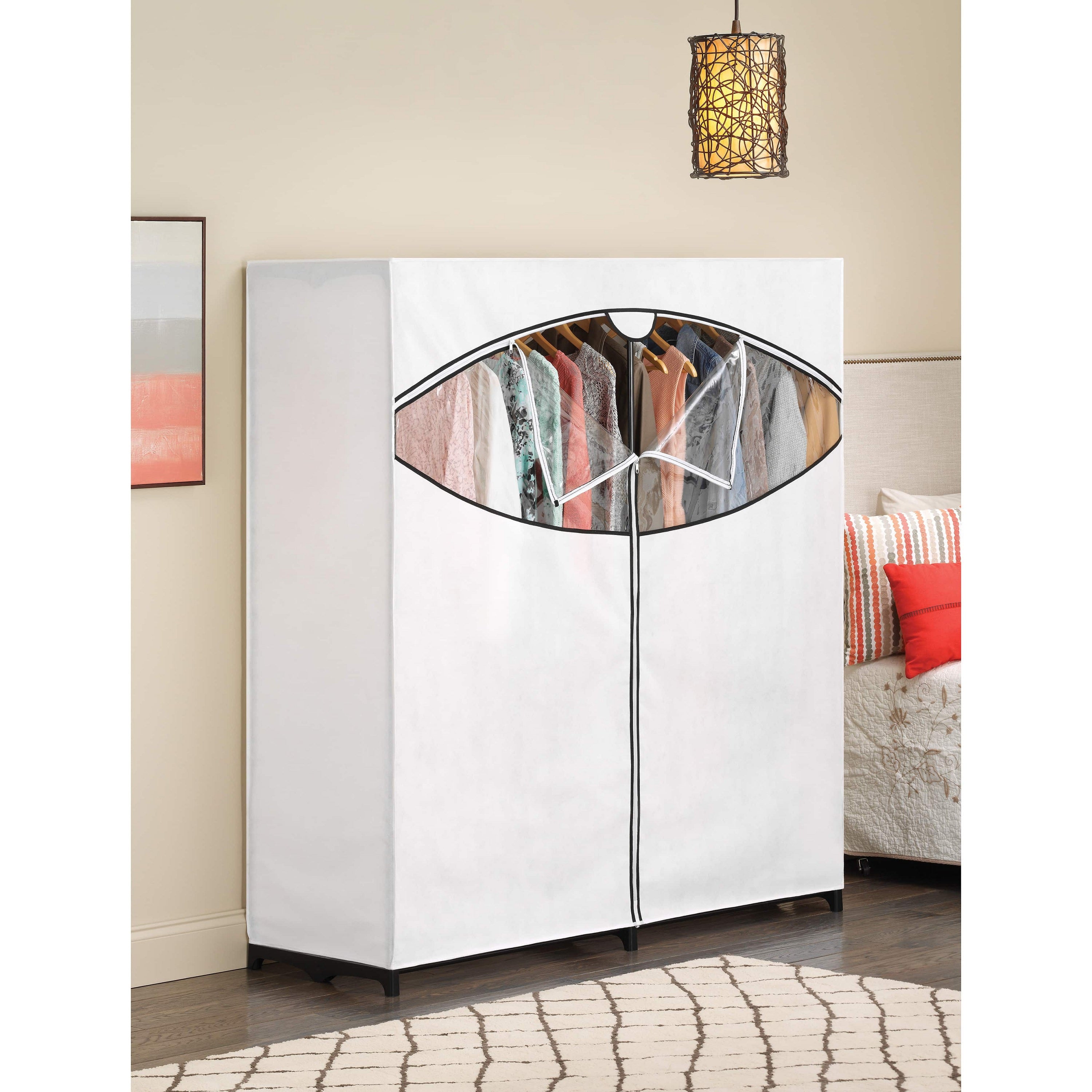 Whitmor 60" Polypro Clothes Closet, White LX4645