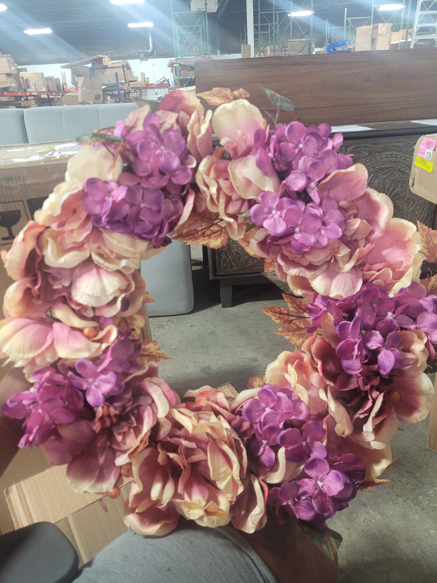 Autumn Harvest 24" Polyester Wreath
