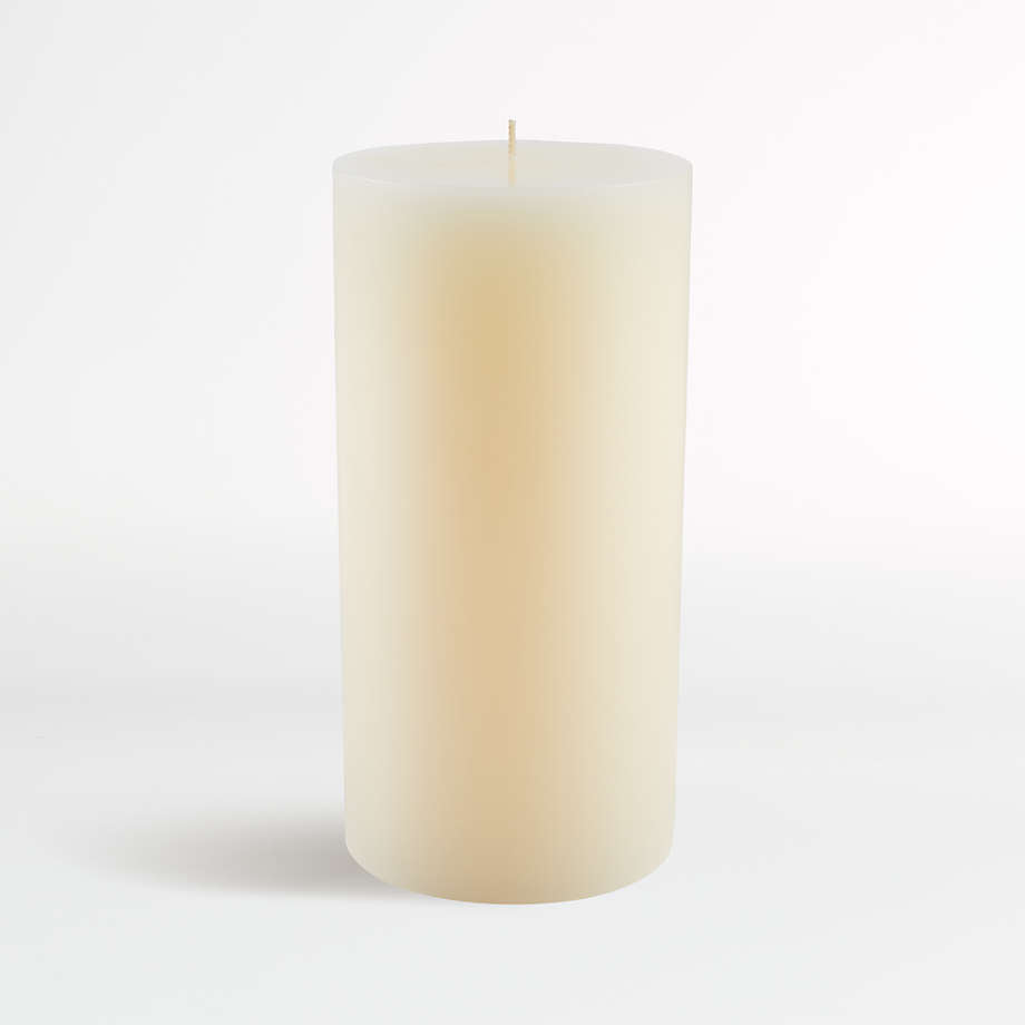 4"x8" Ivory Pillar Candle