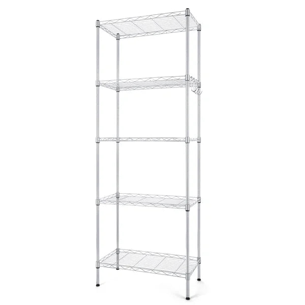 5-tier Wire Shelving Unit Metal, Grade Storage Shelves Heavy Duty Metalor Restaurant Garage Pantry Kitchen Bedroom,bathroom(21" W X 11" D X 59" H)