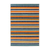 World Rug Gallery Contemporary Geometric Stripe Indoor Outdoor Rug