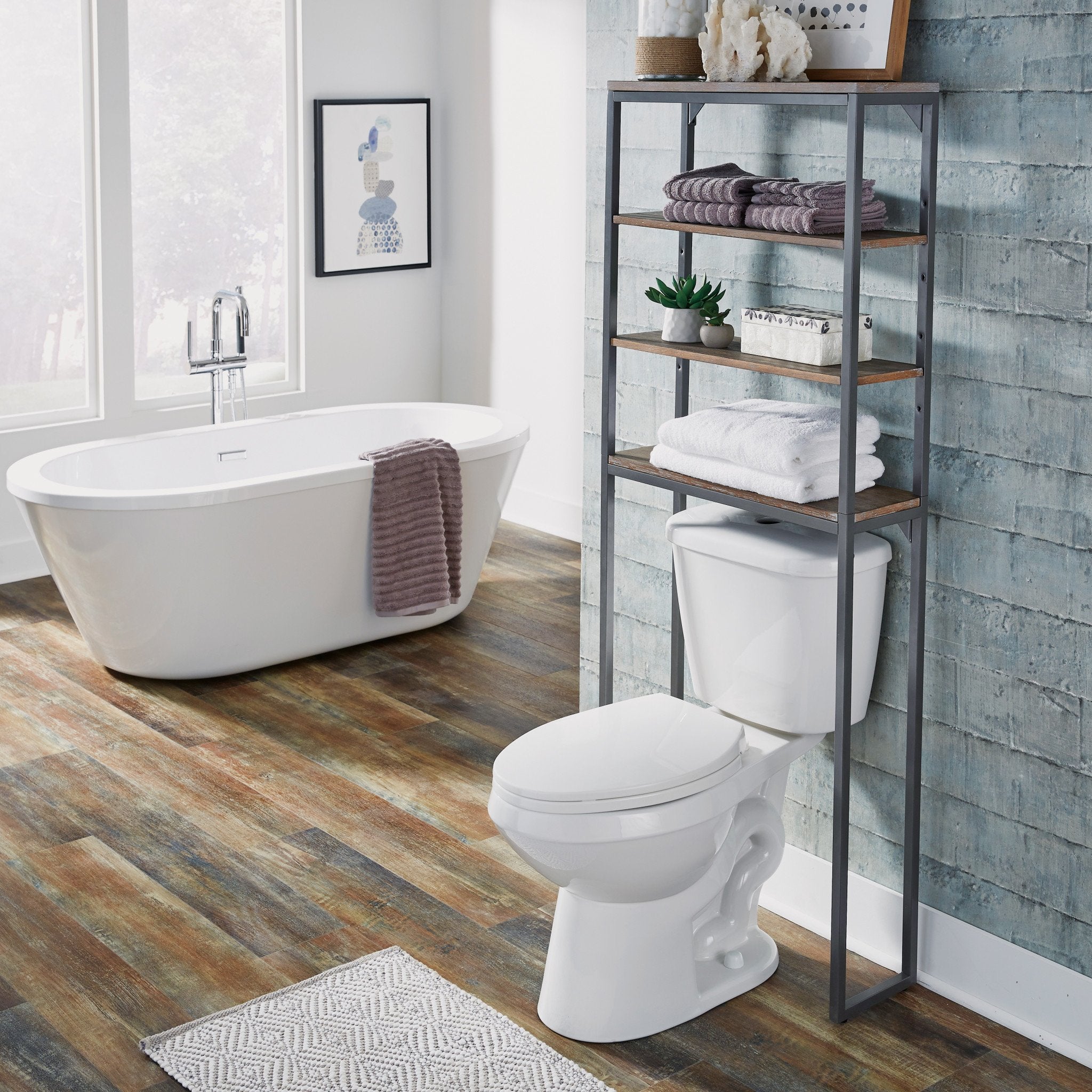 Barnside Gray Over The Commode Stand - 5053-106 KB2525-A4-B4-P2