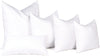 18 x 18 Decorative Throw Pillow Inserts (Set of 2, White) for Kids Room, Office, Airbnb, Machine Washable