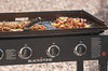 Cooking 4 Burner Flat Top Gas Grill Propane Fuelled Restaurant Grade Professional 36” Outdoor Griddle Station with Side Shelf, 36 Inch, Black