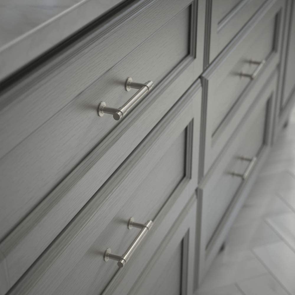3" (76mm) Straight Bar Pull, 3" (76 mm), Satin Nickel, 10 Count