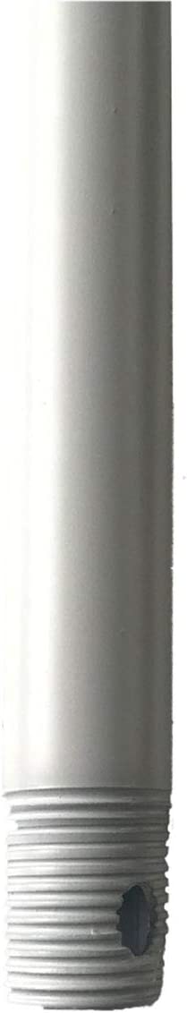 12in Ceiling Fan Extension Downrod in Matte White