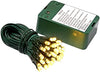 35 Count Battery Operated Wide-Angle LED Light Set with Timer and Sensor, Green Wire, Warm White