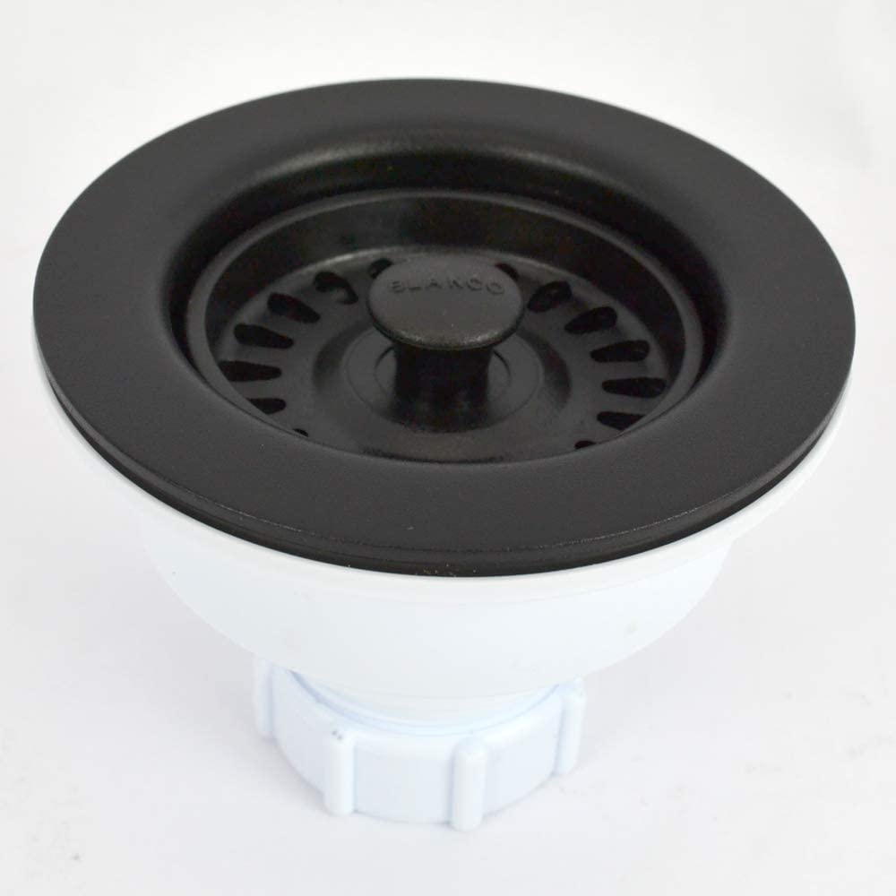 BLANCO, Anthracite  SILGRANIT-Matched Kitchen Drain Basket Strainer, 3.5"