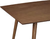 6 Person Mid Century Modern Wood Hairpin Rectangle Dining Room Kitchen Table Set Dining Chairs, 60 Inch, Brown