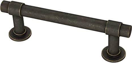 3" (76mm) Straight Bar Pull, 3" (76 mm), Warm Chestnut, (Set of 4)