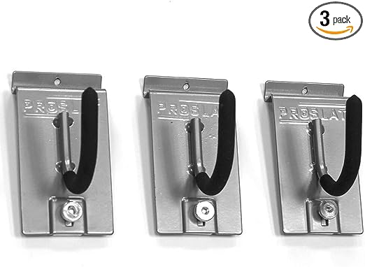 Heavy Duty U-Hook Designed for Proslat PVC Slatwall, 3-Pack