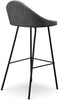 Bar Stool, Set of 2, Vintage Smoke Leatherette