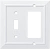 Classic Architecture Switch/Decorator Wall Plate/Switch Plate/Cover, White