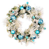 Mixed Needle Flocked Pre-decorated Wreath - 24