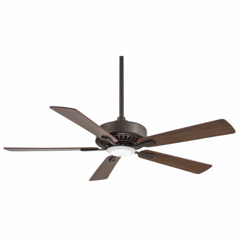 52" Contractor 5 - Blade LED Propeller Ceiling Fan with Remote Control and Light Kit Included K7986