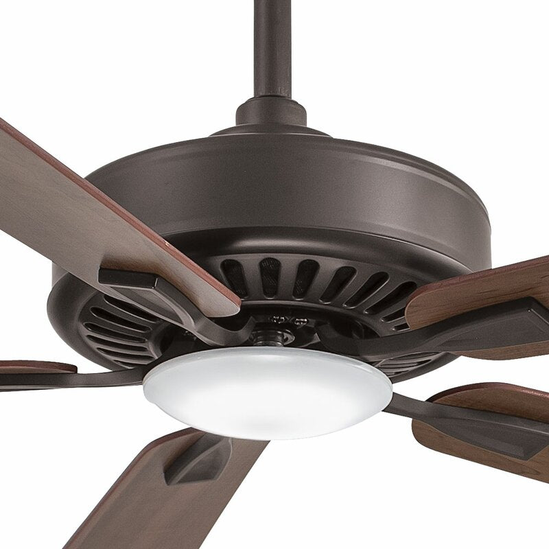 52" Contractor 5 - Blade LED Propeller Ceiling Fan with Remote Control and Light Kit Included K7986