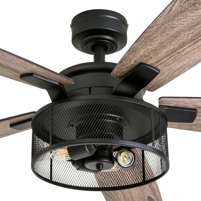 52" Divisadero 5-Blade Ceiling Fan with Remote Control, Light Kit Included (#K6617)