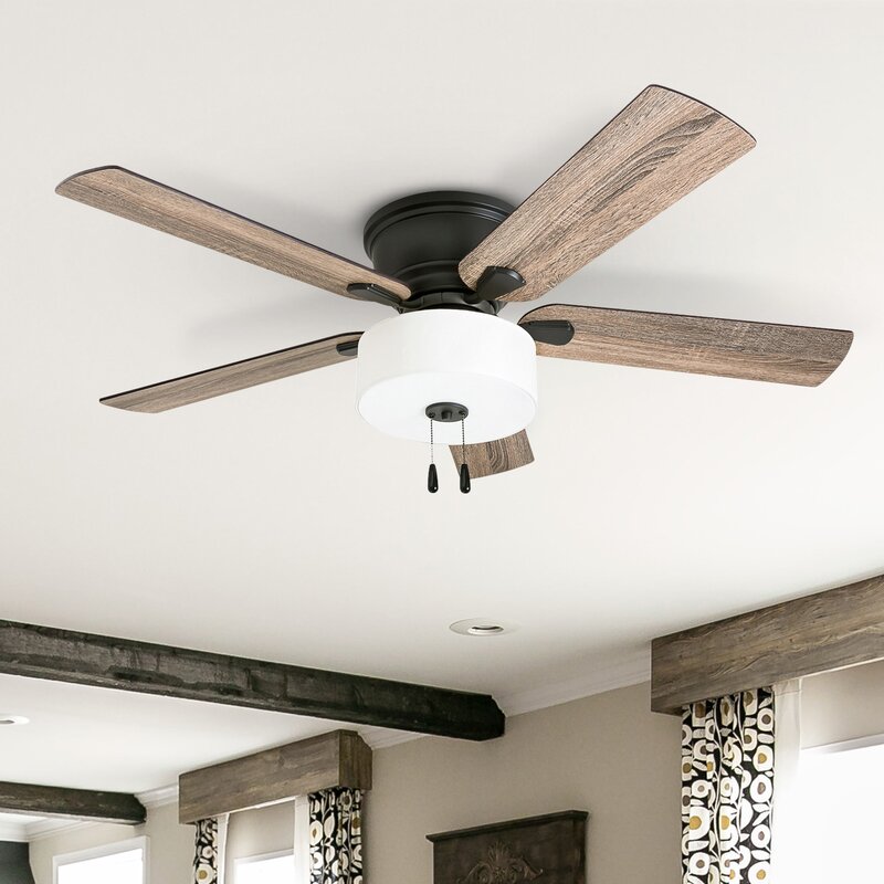 52" sina 5 blade standard ceiling fan with pull Dr351