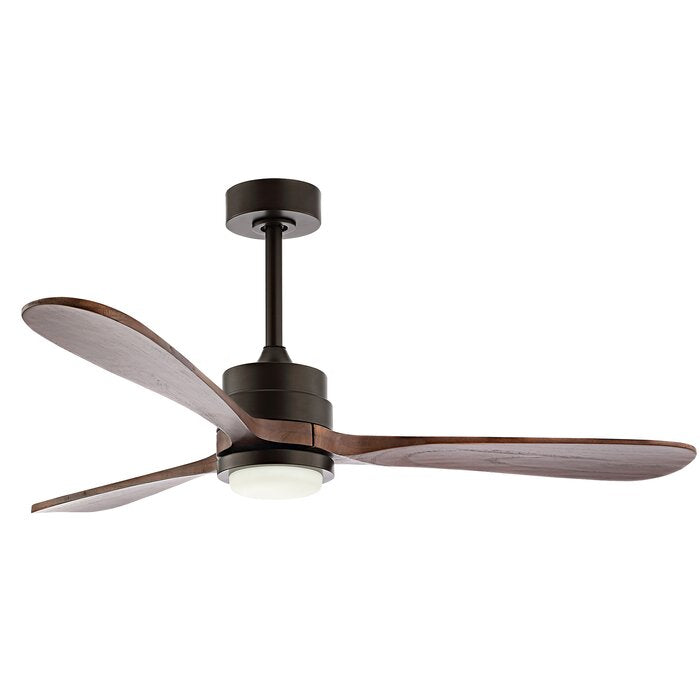 52'' Gatto 3 Blade LED Propeller Ceiling Fan with Remote Control and Light Kit Included