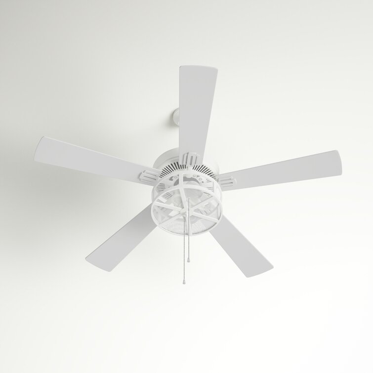 52'' Vassar 5 Blade Standard Ceiling Fan with Pull Chain and Light Kit Included