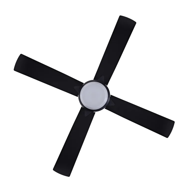 52'' Agla 4 - Blade Standard Ceiling Fan with Remote Control and Light Kit Included