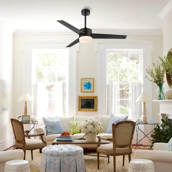 52'' Aydriana 3 - Blade LED Standard Ceiling Fan with Remote Control and Light Kit Included