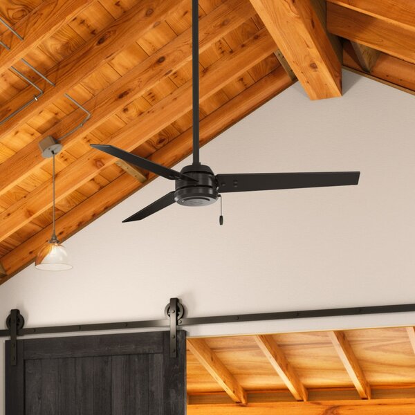 52'' Cassius 3 - Blade Standard Ceiling Fan with Pull Chain K8595