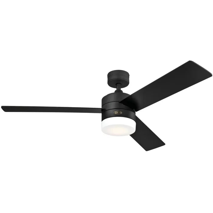 52'' Franchek 3 - Blade LED Propeller Ceiling Fan with Remote Control and Light Kit Included