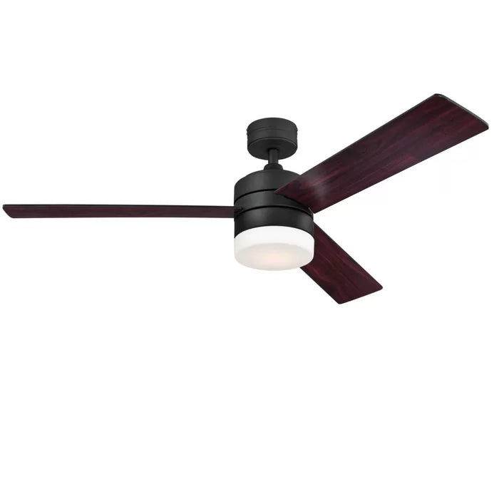 52'' Franchek 3 - Blade LED Propeller Ceiling Fan with Remote Control and Light Kit Included