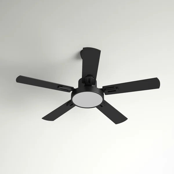 52'' Gile 5 - Blade LED Standard Ceiling Fan with Remote Control and Light Kit Included