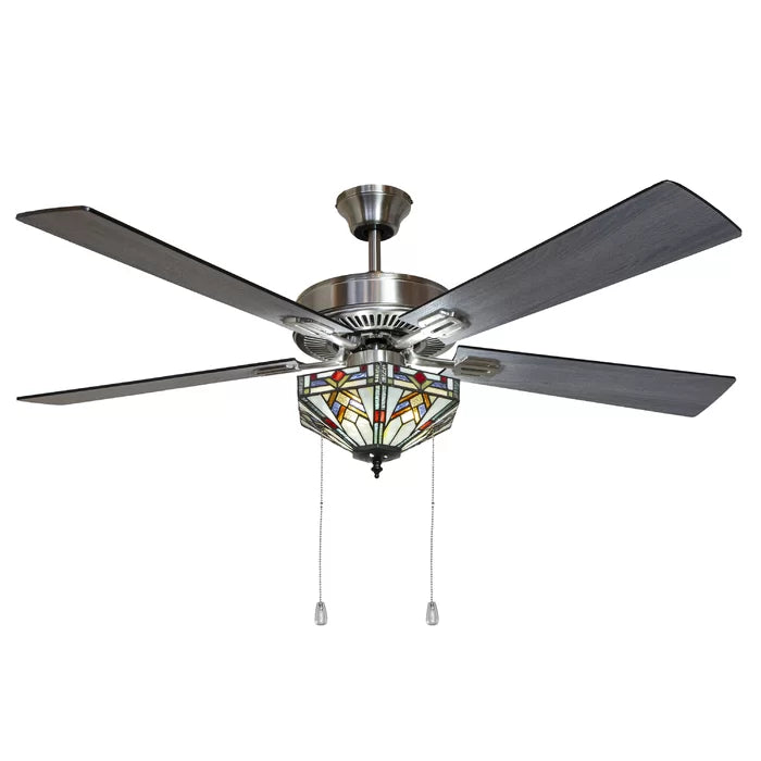 52'' Londono 5 - Blade Standard Ceiling Fan with Light Kit Included