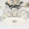 52'' Rupert 5 - Blade Crystal Ceiling Fan with Remote Control and Light Kit Included K8530